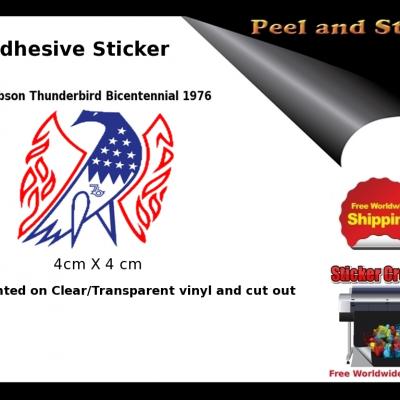 V34b Gibson Thunderbird Firebird Bicentennial Sticker