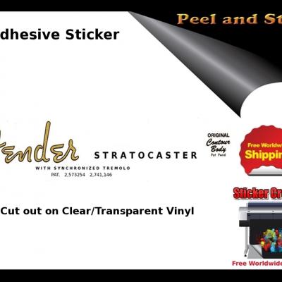 V6b Fender Stratocaster Guitar Decal Sticker
