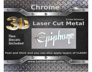 Epiphone Guitar Decal Chrome Laser Cut M1