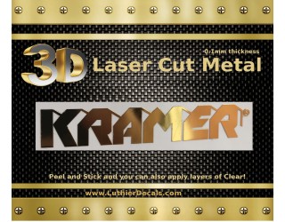 Kramer Guitar Metal Decal M24b