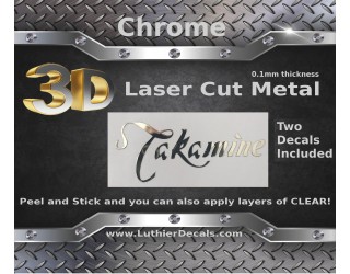 Takamine Guitar Decal Metal Laser M25