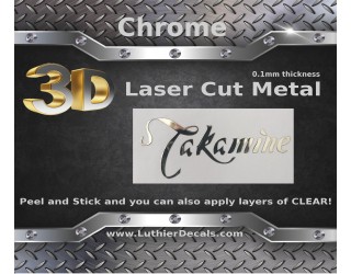 Takamine Guitar Decal Metal Laser M25B