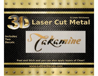 Takamine Guitar Decal Metal Laser M88