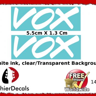 143w Vox Guitar Decal