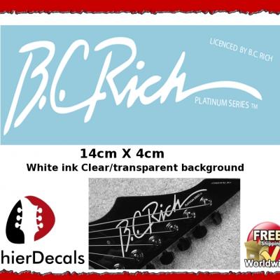 149gswb Bc Rich Platinum Guitar Decal