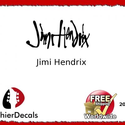 200b Jimi Hendrix Guitar Decal Signature