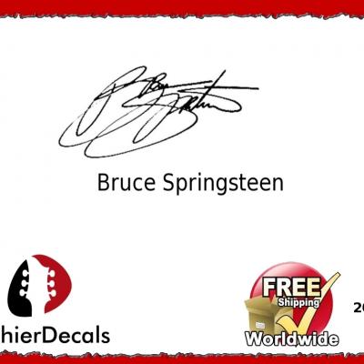 203b Bruce Springsteen Guitar Decal Signature