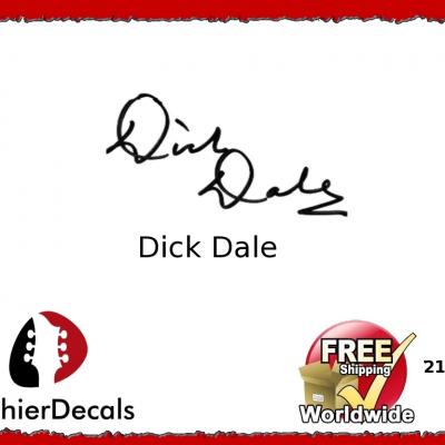 213b Dick Dale Guitar Decal Signature
