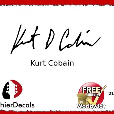 218b Kurt Cobain Decal Signature