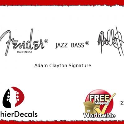 235b Fender Jazz Bass Adam Clayton Guitar Decal