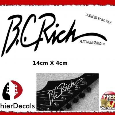 273b Bc Rich Platinum Guitar Decal