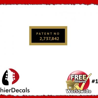 127b Patent Number Decal
