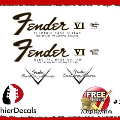 130 Fender Vi Electric Bass Decal