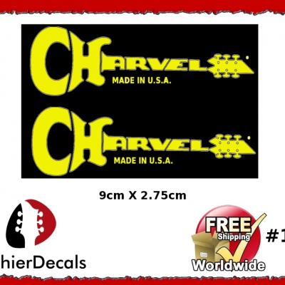 163 Charvel Guitar Decal Yellow