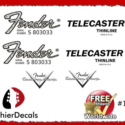 185 Fender Telecaster Thinline Guitar Decal