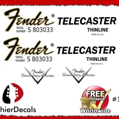 186 Fender Telecaster Thinline Guitar Decal