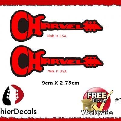 192 Charvel Guitar Decal Red