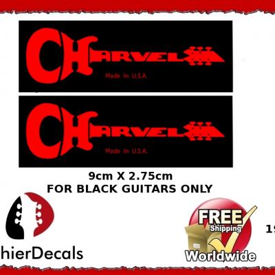 197 Charvel Guitar Decal Red