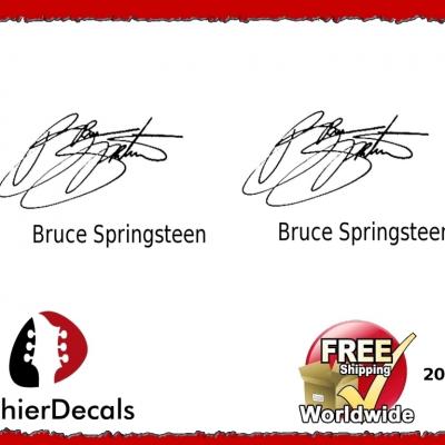 203 Bruce Springsteen Guitar Decal Signature