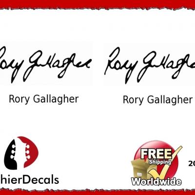 204 Rory Gallagher Guitar Decal Signature