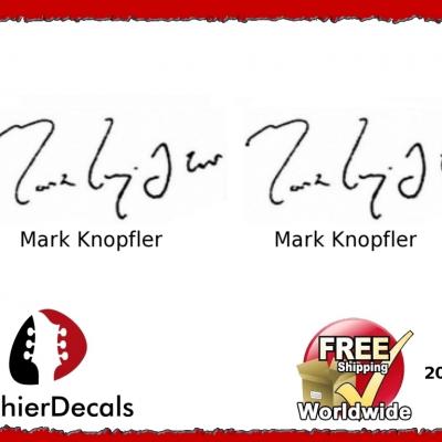 205 Mark Knopfler Guitar Decal Signature
