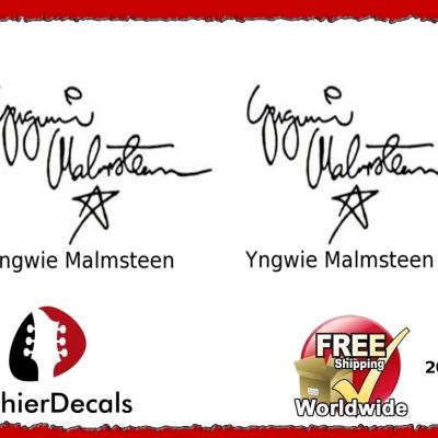208 Yngwie Malmsteen Guitar Decal Signature