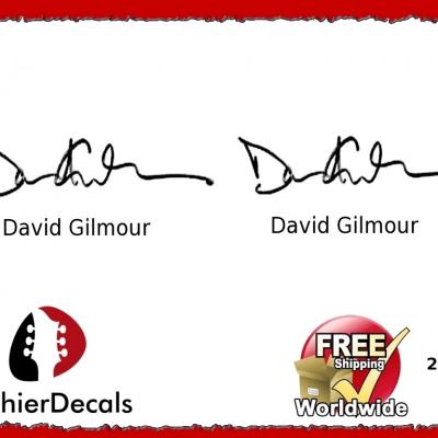 211 David Gilmour Guitar Decal Signature