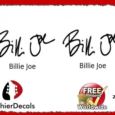 217 Billie Joe Guitar Decal Signature
