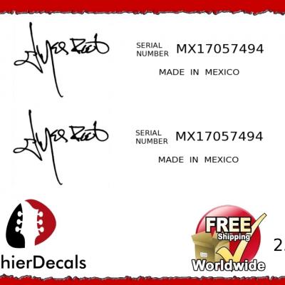 232 Jim Root Made In Mexico Guitar Decal