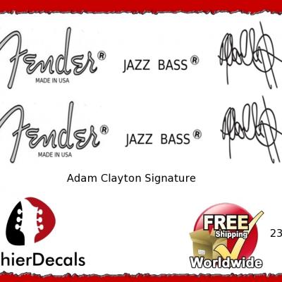235 Fender Jazz Bass Adam Clayton Guitar Decal