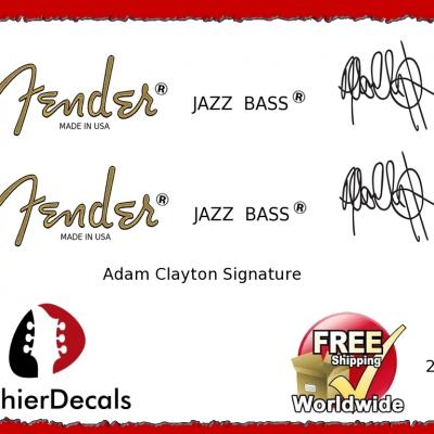 236 Fender Jazz Bass Adam Clayton Guitar Decal