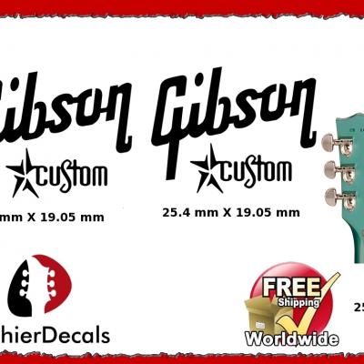 256 Gibson Custom Guitar Decal