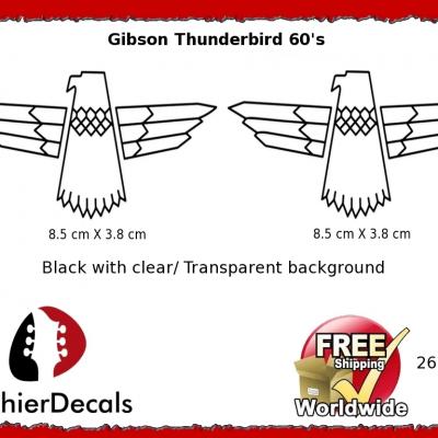 261 Gibson Thunderbird Guitar Decal