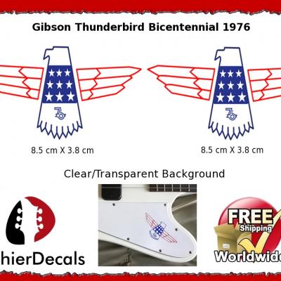 262 Gibson Thunderbird Bicentennial Guitar Decal