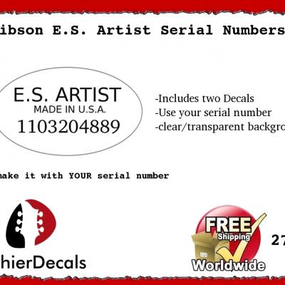 272 Gibson E.s. Artist Serial Number