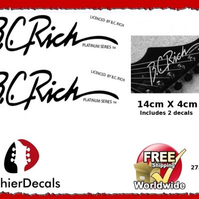 273 Bc Rich Platinum Guitar Decal