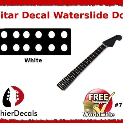 77aw Guitar fret Decal Waterslide Dots
