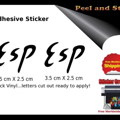 V24 Esp Guitar Sticker Decal