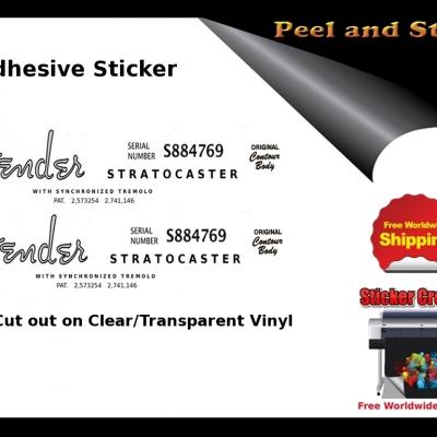 V5 Fender Stratocaster Decal Sticker