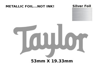 Taylor Guitar Decal Metal Laser 169s