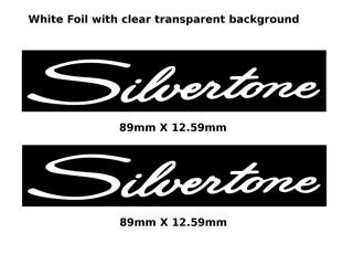 Silvertone Guitar Decal 173w