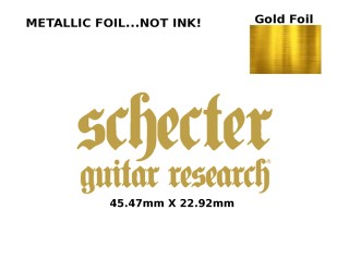 Schecter Guitar Decal 186g