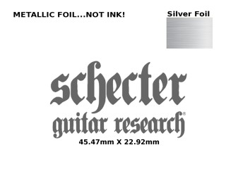 Schecter Guitar Decal 186s