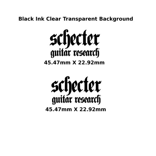 Schecter Guitar Decal 319