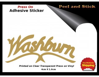 Washburn Guitar Sticker Peel and Stick V63b