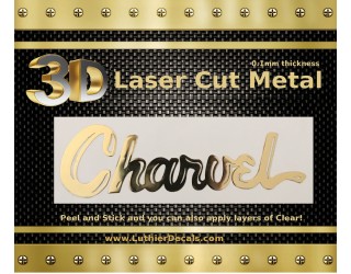 Charvel Guitar Decal 3D laser Cut metal M44b