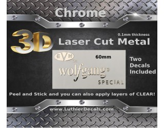 Charvel EVH Guitar Decal 3D Laser Metal M45