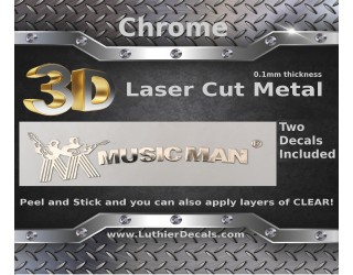 Musicman Guitar Decal 3D laser Cut Metal M46