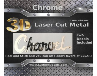 Charvel Guitar Decal 3D laser Cut metal M48