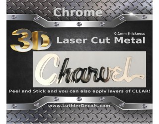 Charvel Guitar Decal 3D laser Cut metal M48b